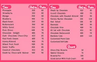 Blossom Live Cake menu 1