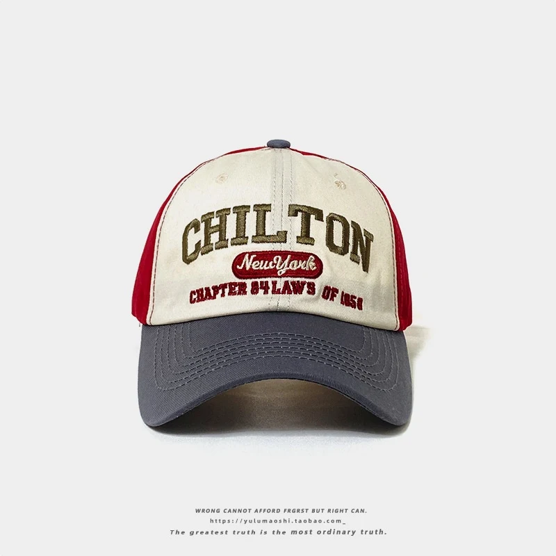 Title 18, Retro Color Matching Baseball Cap for Baby Boys...