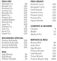 Mg Seafood menu 1