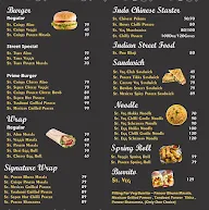 Street Cafe menu 2