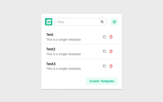 Linkedin templates chrome extension