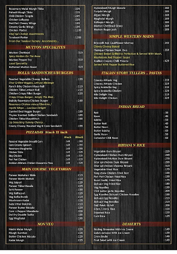 Sitar menu 