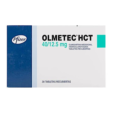 Olmetec HCT Olmesartan + Hidroclorotiazida 40/12.5mg Pfizer Caja x 30 Tabletas  