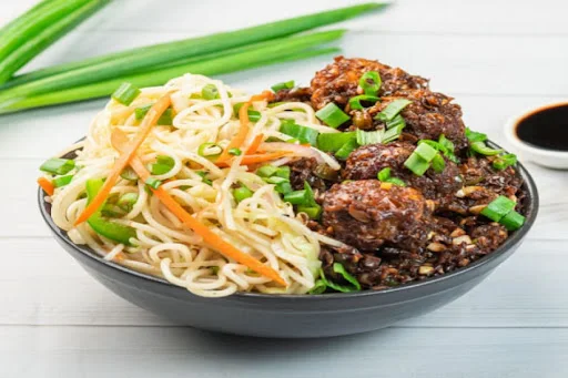 Veg Manchurian Hakka Noodles Bowl