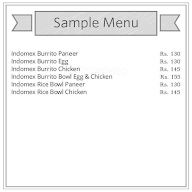 The Indomex Buggy menu 1