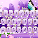 Download Purple Flower Butterfly Keyboard Theme For PC Windows and Mac 6.6.5.2019