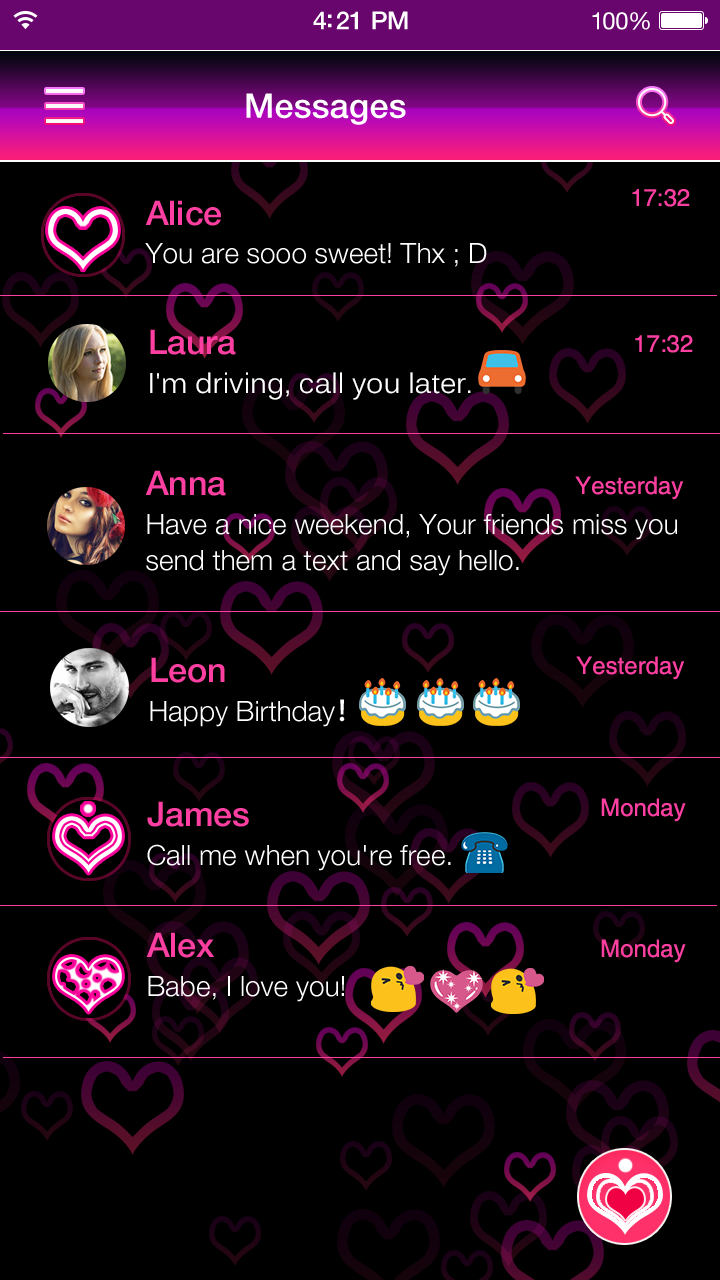 Cute Neon Emoji Keyboard Theme Screen 3