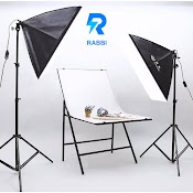 Đèn Chụp Ảnh, Quay Phim, Livestream Kèm Chân Tripod Cao 2M1 Softbox 50X70Cm - Rabbi Vn