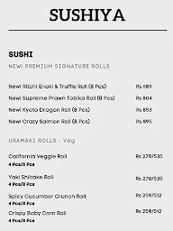 Sushiya menu 3