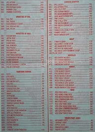 Guru Krupa menu 3