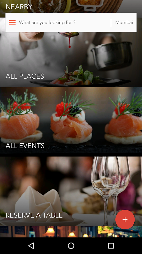 Android application Burrp : Restaurants Near Me screenshort