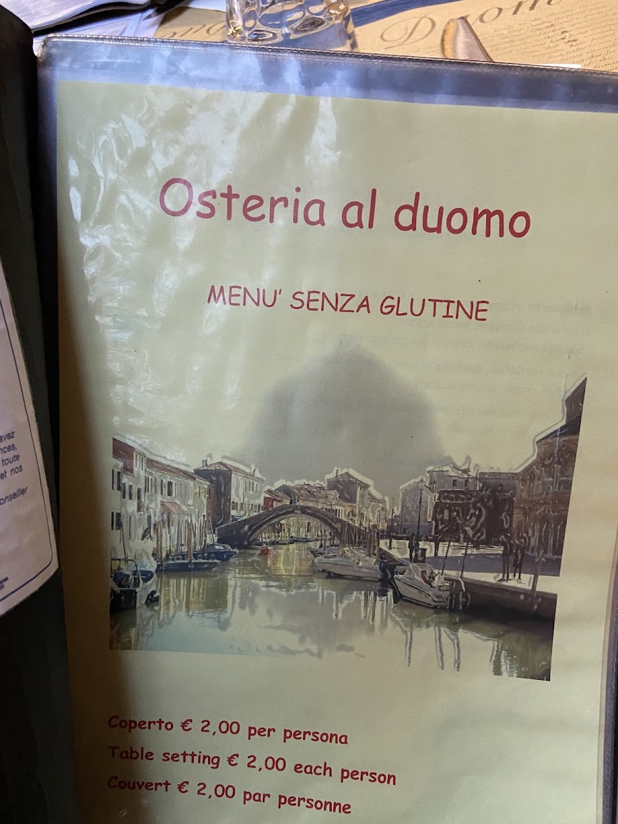 Gluten-Free at Osteria Al Duomo