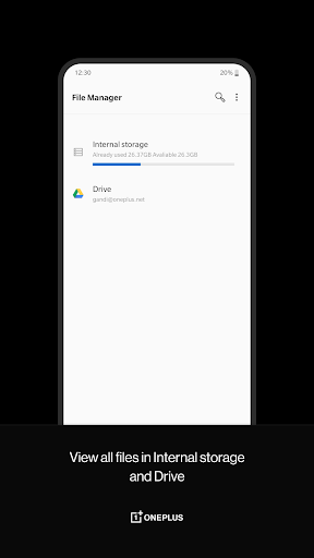 Screenshot OnePlus File Manager