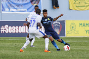  George Lebese of Mamelodi Sundowns during the Telkom Knockout match between Chippa United and Mamelodi Sundowns at Sisa Dukashe Stadium on October 29, 2017 in East London. 