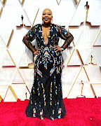 Anele Mdoda looking confident at the Academy Awards. 