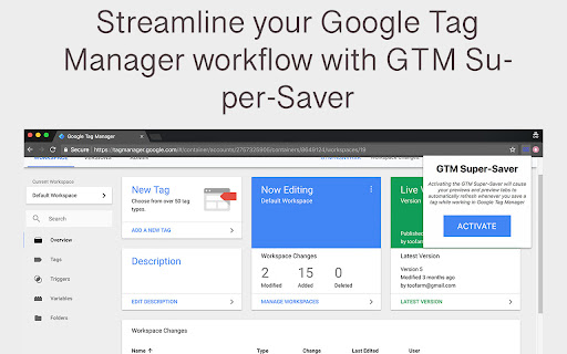 Google Tag Manager Super-Saver