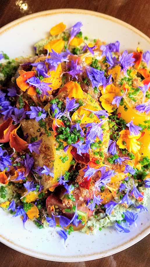 Quaintrelle Tomatoes, basils, ricotta, quinoa