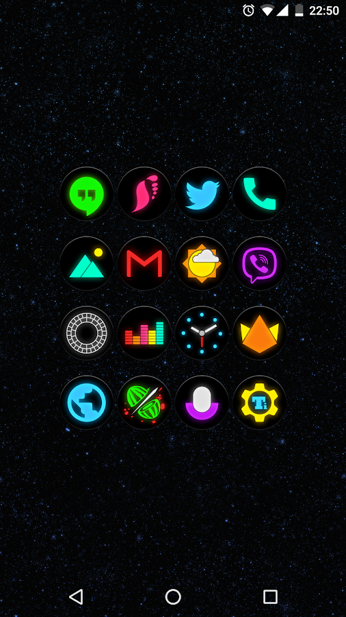    Neon Glow C - Icon Pack- screenshot  