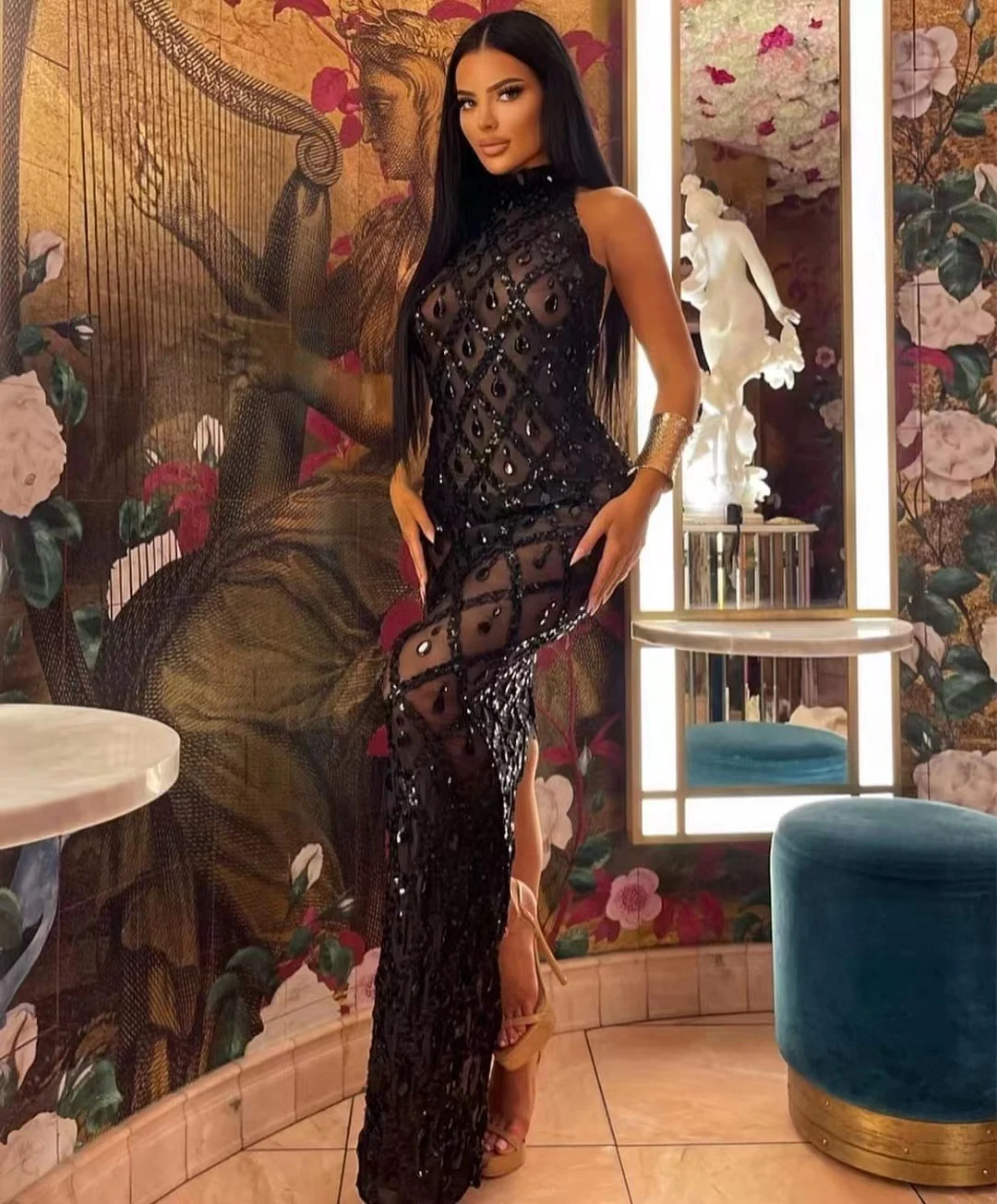 Title 11, Robe de soirée pour femmes grandes tailles avec...