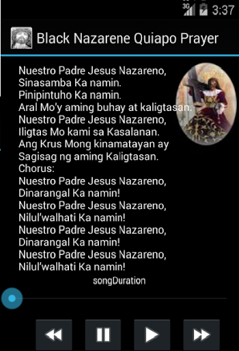 Black Nazarene Quiapo Prayer