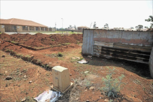 ILLEGAL: Land is being fraudulently sold to desperate people in some parts of Lenasia. PHOTO: Simon Mathebula