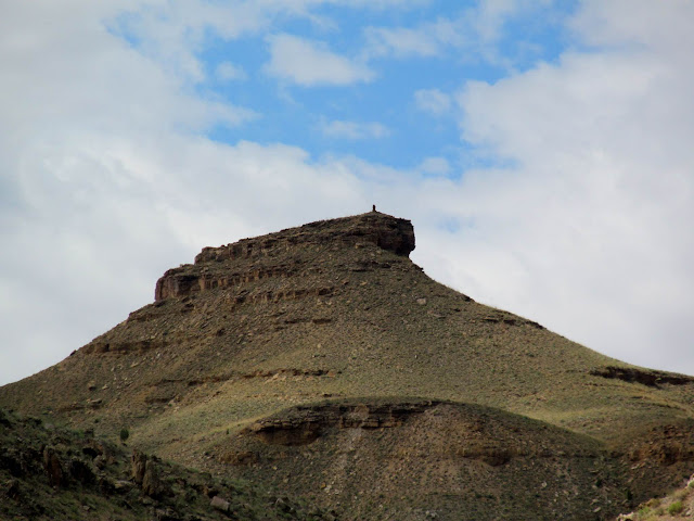 Large cairn on a distant hill