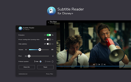 Subtitle Reader for Disney+