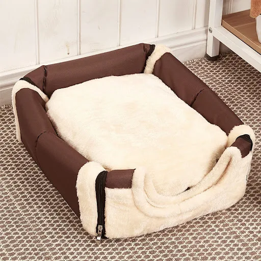 Dog Pet House Dog Bed For Dogs Cats Small Animals Sleeping Bed Indoor Soft Cozy Dog Cave Bed Foldable Removable Warm Cat