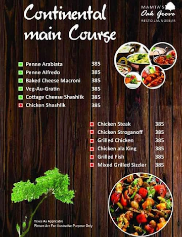 Mamta'S Oak Grove menu 