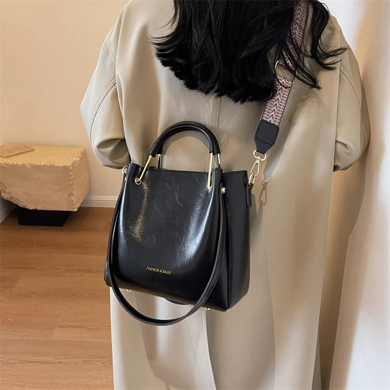Retro Tote Bag met grote capaciteit Casual schoudertas en handtas Perfect voor dagelijks gebruik Ruim en stijlvol