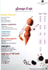 Keventers Ice Cream menu 1