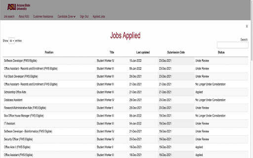 ASU Campus Jobs