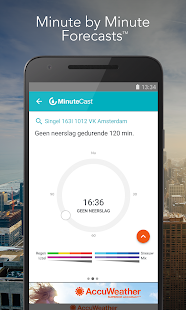  AccuWeather weerbericht: miniatuur van screenshot  