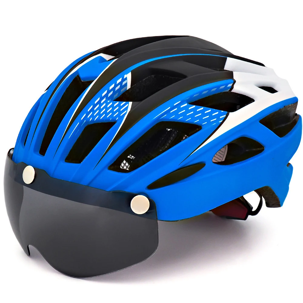 Title 4, Kask Rowerowy z Zintegrowanymi Okularami Wyposa...