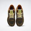 reebok x brain dead classic leather moss/soft camel/filtered yellow