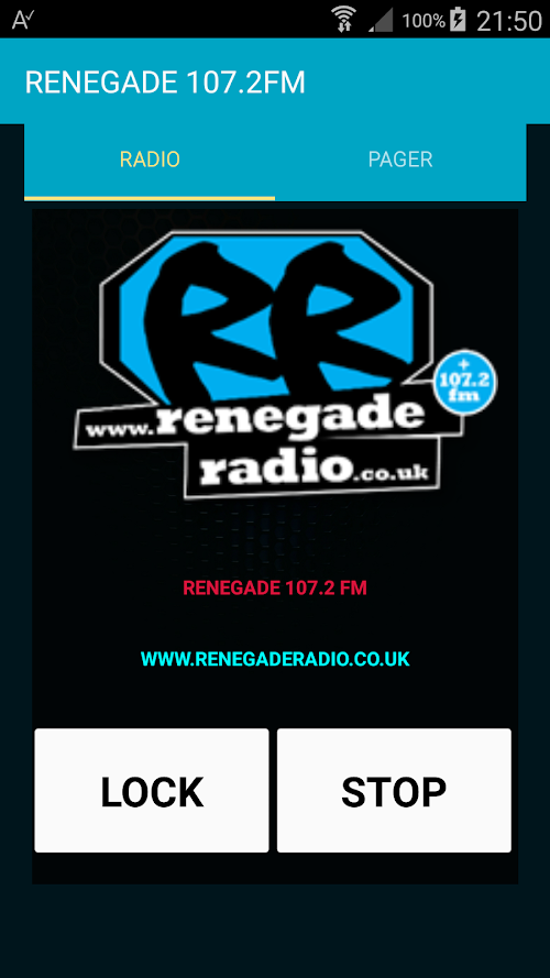 Android application Renegade 107.2 FM screenshort