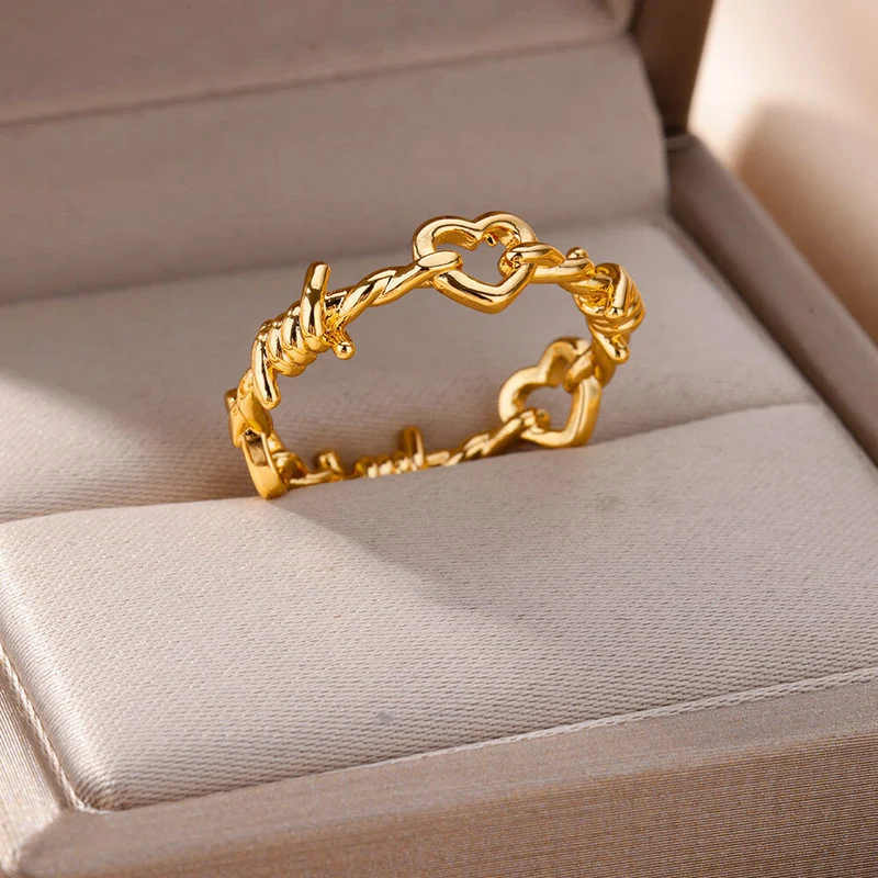 Neuer Damenring mit Dornen-Hohlmuster für den Zeigefinger Modischer Schmuck für Frauen Perfekt für einen stilvollen Auftritt
