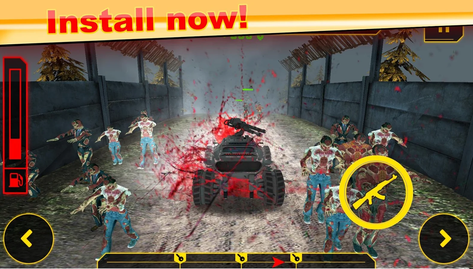  Drive Die Repeat - Zombie Game: captura de tela 