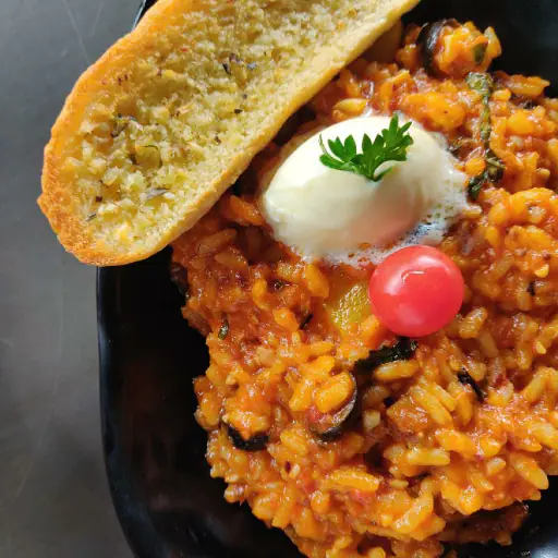 Tomato Basil And Goat Cheese Risotto