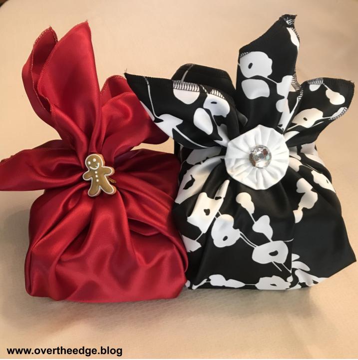 beautifully wrapped gifts made simple with a serger