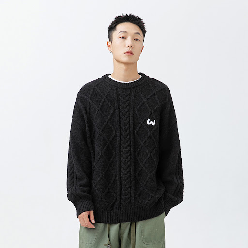 Title 2, Mens Solid Color Casual Knitted Sweater – Comf...