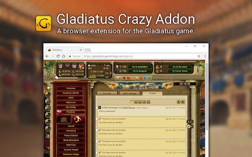 Gladiatus Crazy Add On