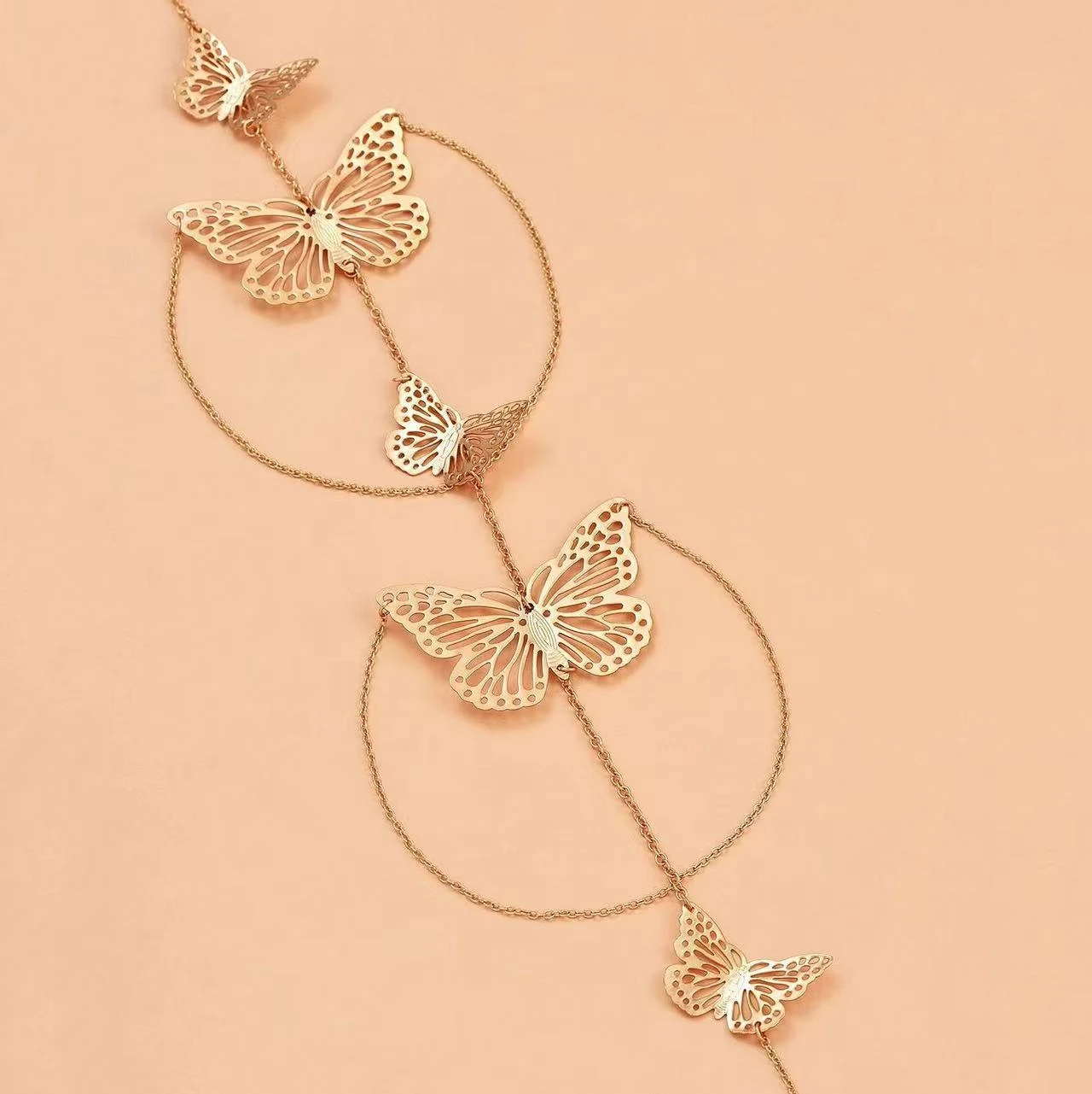 Title 5, Cadena de brazo mariposa ajustable y sencilla p...