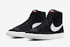 slam jam x nike blazer mid “class 1977 black/white