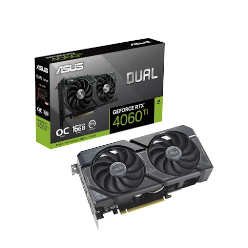 Card màn hình ASUS Dual GeForce RTX 4060 Ti OC Edition 16GB GDDR6 16GB GDDR6 (90YV0JH0-M0NA00)