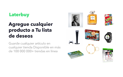 Laterbuy: guardar artículos de cualquier tienda