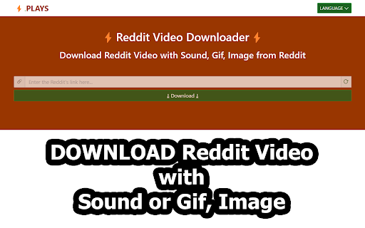 Reddit Video Downloader - DotPlays.com