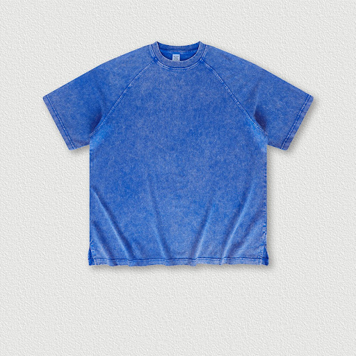 Title 7, Mens Washable Wax Dyed Raglan Split Short Slee...