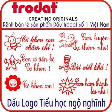 Con Dấu Tiểu Học (Cô Khen, Con Cần Cố Gắng, ... ) Ngộ Nghĩnh Nhiều Mẫu - Trodat 4911