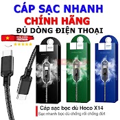 Cáp Sạc Nhanh Dây Dù Hỗ Trợ Tất Cả Các Dòng Điện Thoại - Bảo Hành 12 Tháng 1 Đổi 1